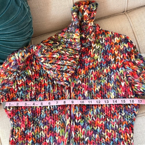 Hand Knit Zip-Front Sweater - Picture 8 of 10